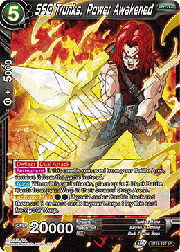 SSG Trunks, Power Awakened - BT16-107 - Super Rare available at 401 Games Canada