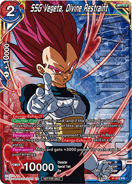 SSG Vegeta, Divine Restraint - P-376 - Promo (Winner Stamped) available at 401 Games Canada