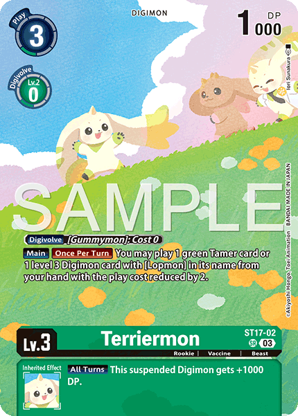 Terriermon - ST17-02 - Super Rare (Billion Bullet Alternate Art)