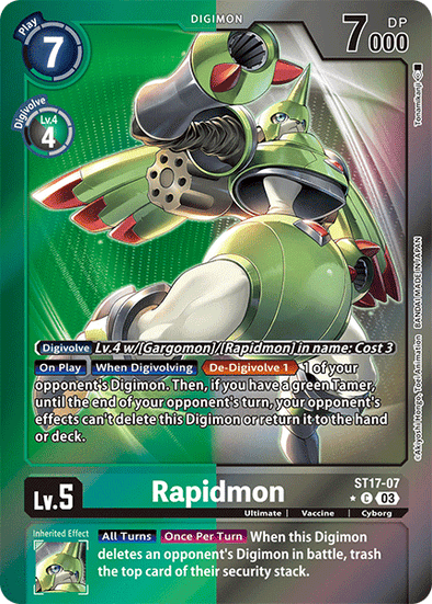 Rapidmon - ST17-07 (Advanced Deck Set Double Typhoon Secret Pack) - ST17-07 - Common