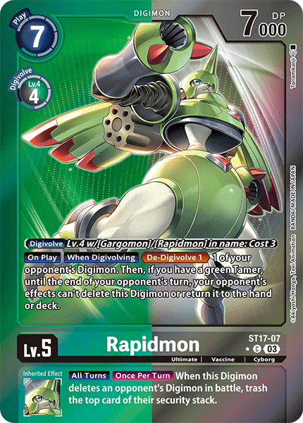 Rapidmon - ST17-07 (Advanced Deck Set Double Typhoon Secret Pack) - ST17-07 - Common