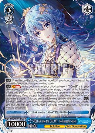 STELLAR into the GALAXY, Hoshimachi Suisei - HOL/W104-E123R - Rare available at 401 Games Canada