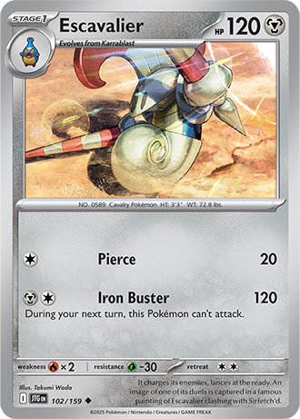Escavalier - 102/159 - Uncommon