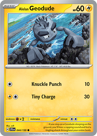 Alolan Geodude - 044/159 - Common