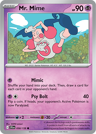 Mr. Mime - 058/159 - Common