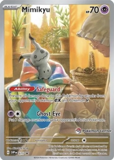 Mimikyu (Pokemon Center Exclusive) - SVP075 - Illustration Rare Promo