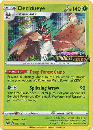 Decidueye - SWSH035 - (Staff) Pre-Release Promo