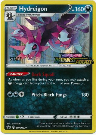 Hydreigon - SWSH037 - (Staff) Pre-Release Promo