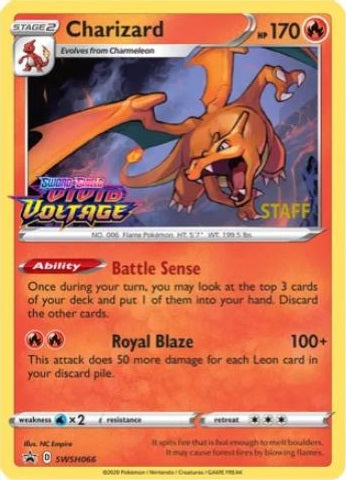 Charizard - SWSH066 - (Staff) Pre-Release Promo