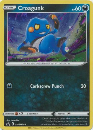 Croagunk - SWSH245 - Holo Promo