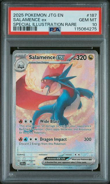 Salamence ex - Journey Together - Special Illustration Rare - PSA 10 GEM MT