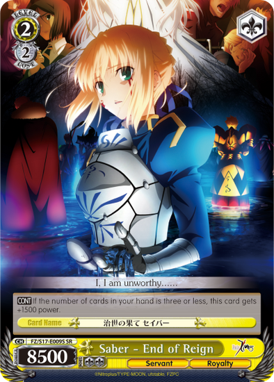 Saber - End of Reign - FZ/S17-E09S - Super Rare available at 401 Games Canada