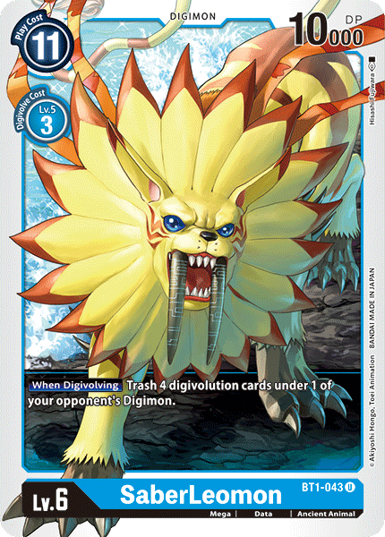 SaberLeomon - BT1-043 - Uncommon available at 401 Games Canada