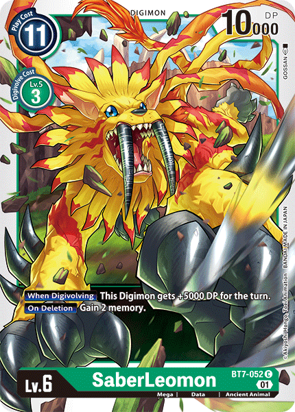 SaberLeomon - BT7-052 - Common available at 401 Games Canada