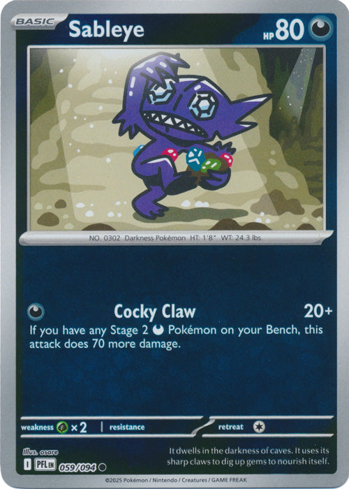 Sableye - 059/094 - Common - Reverse Holo