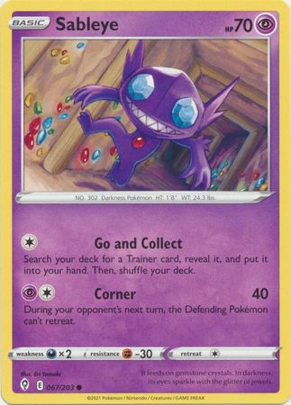 Sableye - 067/203 - Common available at 401 Games Canada