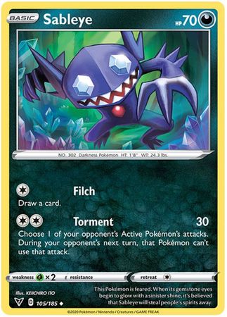 Sableye - 105/185 - Uncommon available at 401 Games Canada