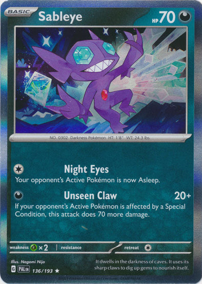 Sableye - 136/193 - Rare available at 401 Games Canada