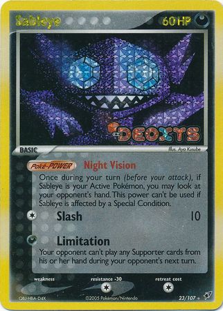 Sableye - 23/107 - Rare - Reverse Holo available at 401 Games Canada