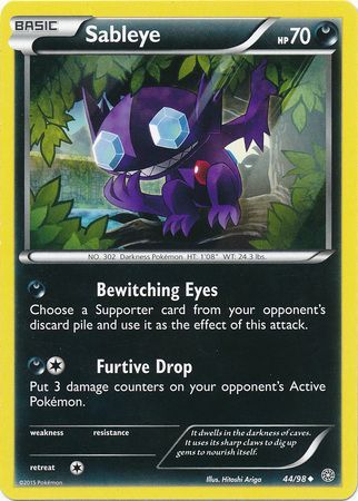 401 Games Canada - Sableye - 44/98 - Uncommon 401 Games Canada - Sableye - 44/98 - Uncommon
