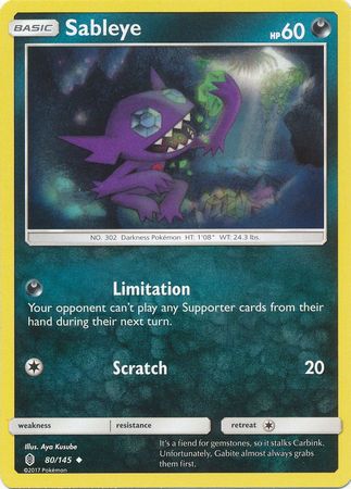 Sableye - 80/145 - Uncommon available at 401 Games Canada