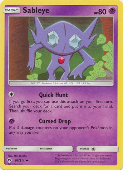 Sableye - 96/214 - Uncommon available at 401 Games Canada