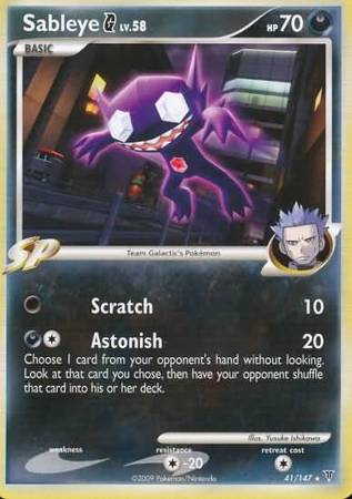 Sableye G - 41/147 - Rare available at 401 Games Canada