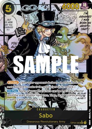Sabo (Alternate Art) (Manga) - OP04-083 - Super Rare available at 401 Games Canada