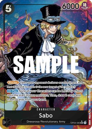 Sabo (Alternate Art) - OP04-083 - Super Rare available at 401 Games Canada