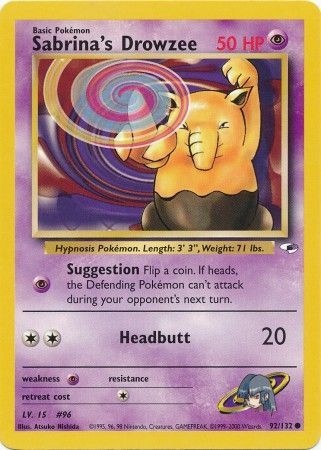 Sabrina's Drowzee - 92/132 - Common - Unlimited available at 401 Games Canada