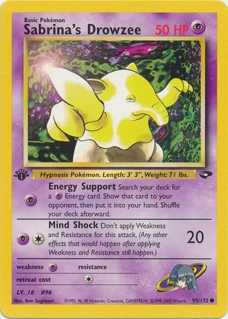 Sabrina's Drowzee - 95/132 - Common - 1st Edition available at 401 Games Canada