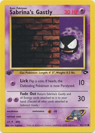 Sabrina's Gastly - 96/132 - Common - 1st Edition available at 401 Games Canada