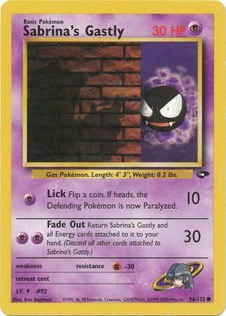 Sabrina's Gastly - 96/132 - Common - Unlimited available at 401 Games Canada