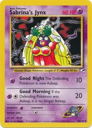 Sabrina's Jynx - 59/132 - Uncommon - Unlimited available at 401 Games Canada