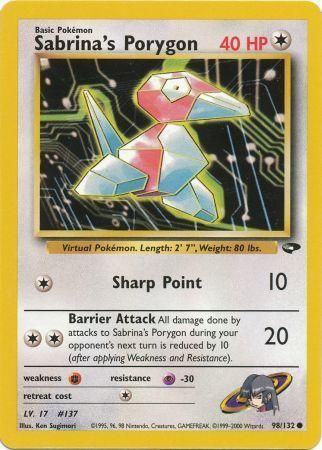 Sabrina's Porygon - 98/132 - Common - Unlimited available at 401 Games Canada