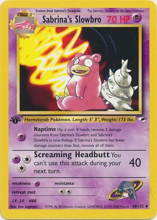 Sabrina's Slowbro - 60/132 - Uncommon - 1st Edition available at 401 Games Canada