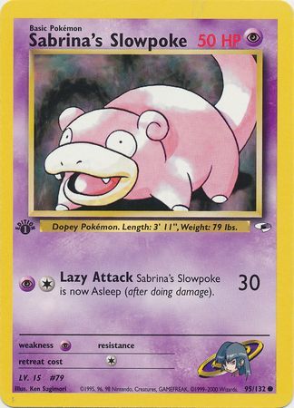 Sabrina's Slowpoke - 95/132 - Common - 1st Edition available at 401 Games Canada
