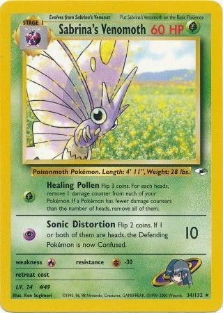 Sabrina's Venomoth - 34/132 - Rare - Unlimited available at 401 Games Canada