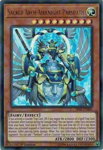 Sacred Arch-Airknight Parshath - SR05-EN001 - Ultra Rare - 1st Edition available at 401 Games Canada