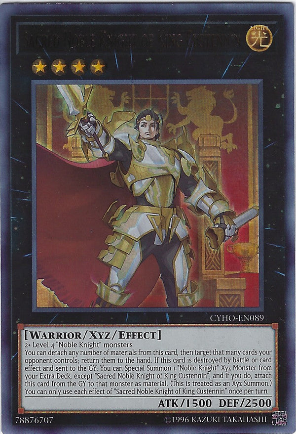 Sacred Noble Knight of King Custennin - CYHO-EN089 - Ultra Rare - Unlimited available at 401 Games Canada