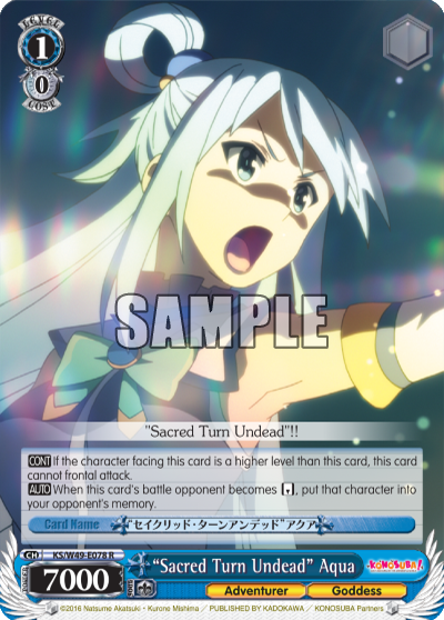 "Sacred Turn Undead" Aqua - KS/W49-E078 - Rare available at 401 Games Canada