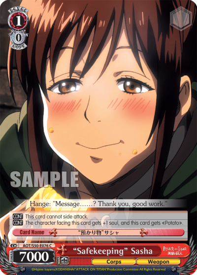 "Safekeeping" Sasha - AOT/S50-E076 - Common available at 401 Games Canada