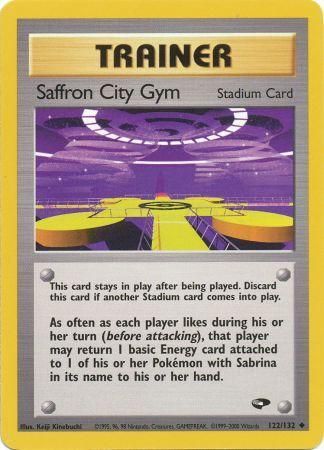 Saffron City Gym - 122/132 - Uncommon - Unlimited available at 401 Games Canada