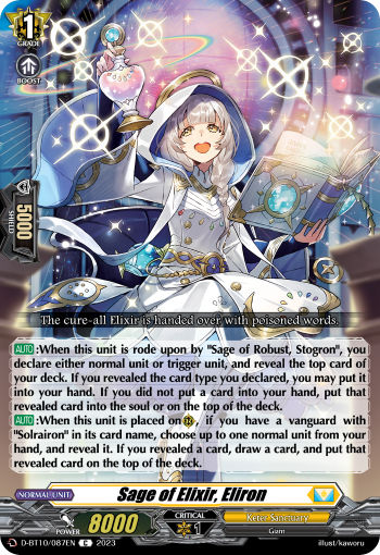 Sage of Elixir, Eliron - D-BT10/087 - Common available at 401 Games Canada