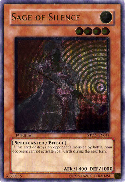 Sage of Silence - STON-EN015 - Ultimate Rare - 1st Edition available at 401 Games Canada