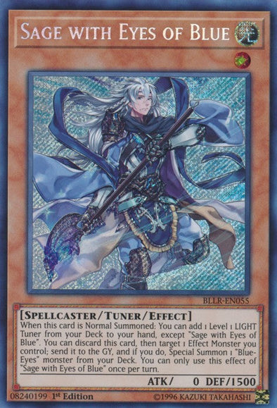 Sage with Eyes of Blue - BLLR-EN055 - Secret Rare - 1st Edition available at 401 Games Canada