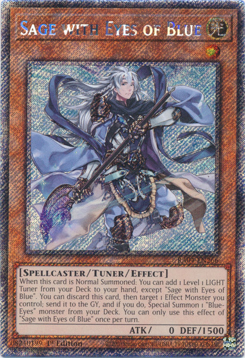 Sage with Eyes of Blue (Platinum Secret Rare) - RA04-EN266 - Platinum Secret Rare - 1st Edition