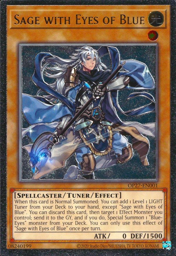 Sage with Eyes of Blue (UTR) - OP27-EN001 - Ultimate Rare - Unlimited