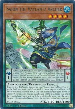 Saion the Vaylantz Archer - TAMA-EN002 - Rare - 1st Edition available at 401 Games Canada