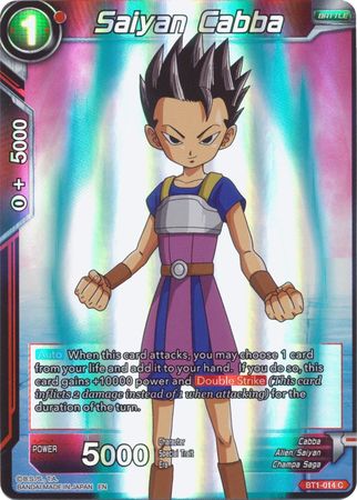 Saiyan Cabba - BT1-014 - Common (Reprint) (Foil) available at 401 Games Canada